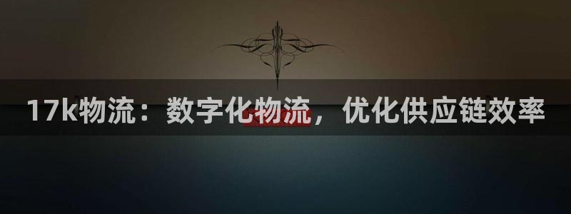 28圈软件：17k物流：数字化物流，