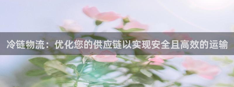 28圈充值不处理会怎么样：冷链物流：